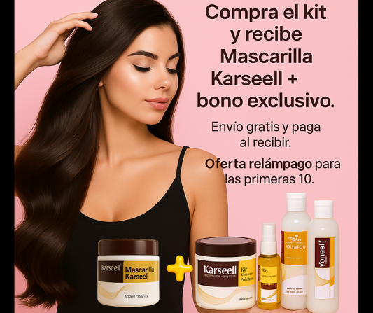 "Kit Karseell Premium4x1 +2 Regalos Gratis:  renueva tu belleza y juventud